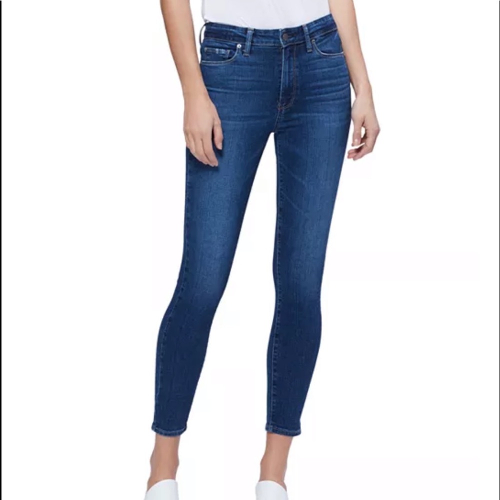 PAIGE Hoxton Ankle Jeans Dark Wash Size 29